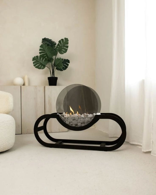 مدفأة دكور تعمل بالبيوإثانول تصميم عصري